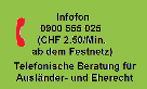 Telefonische Beratung für Ausländer- und Eherecht