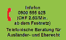 Telefonische Beratung für Ausländer- und Eherecht